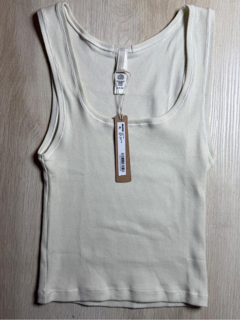 Skims Cotton Rib Tank in Bone Size Medium NWT